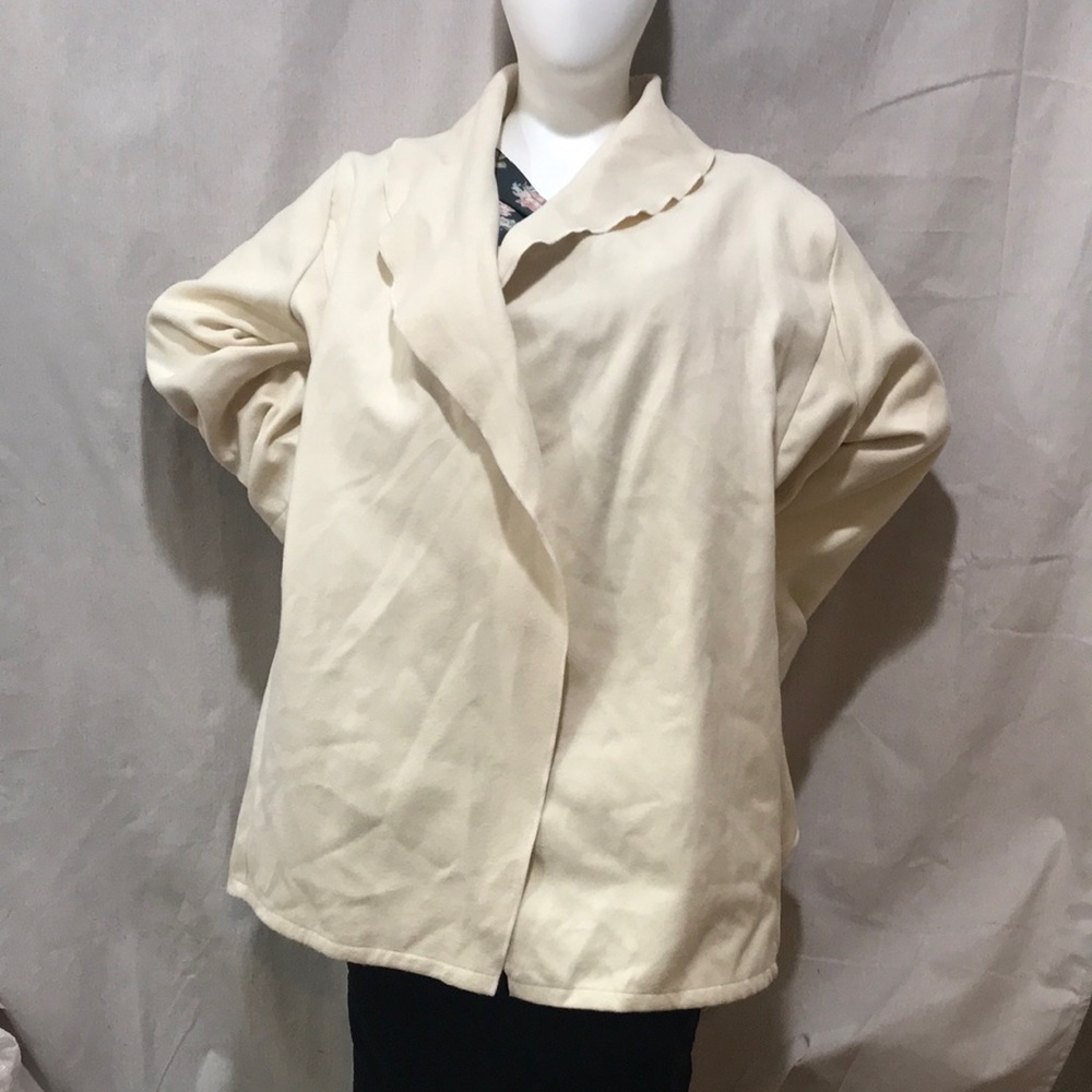 Bloomchic open front oversized cotton coat